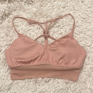 Alo Lavish Bra, Baby Pink, size S
